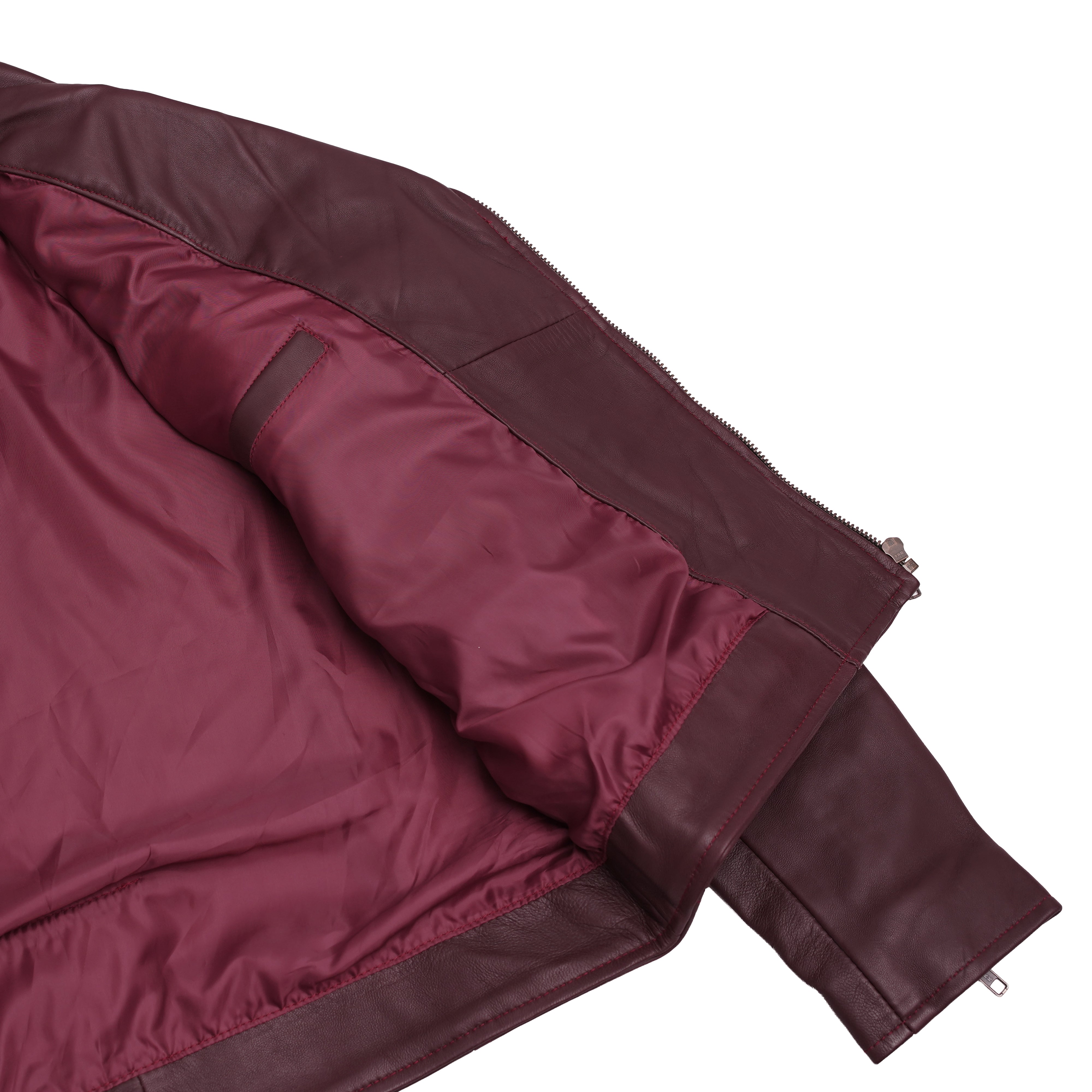 Rose Glow™ Women's Oxblood Fashion Leather Jacket