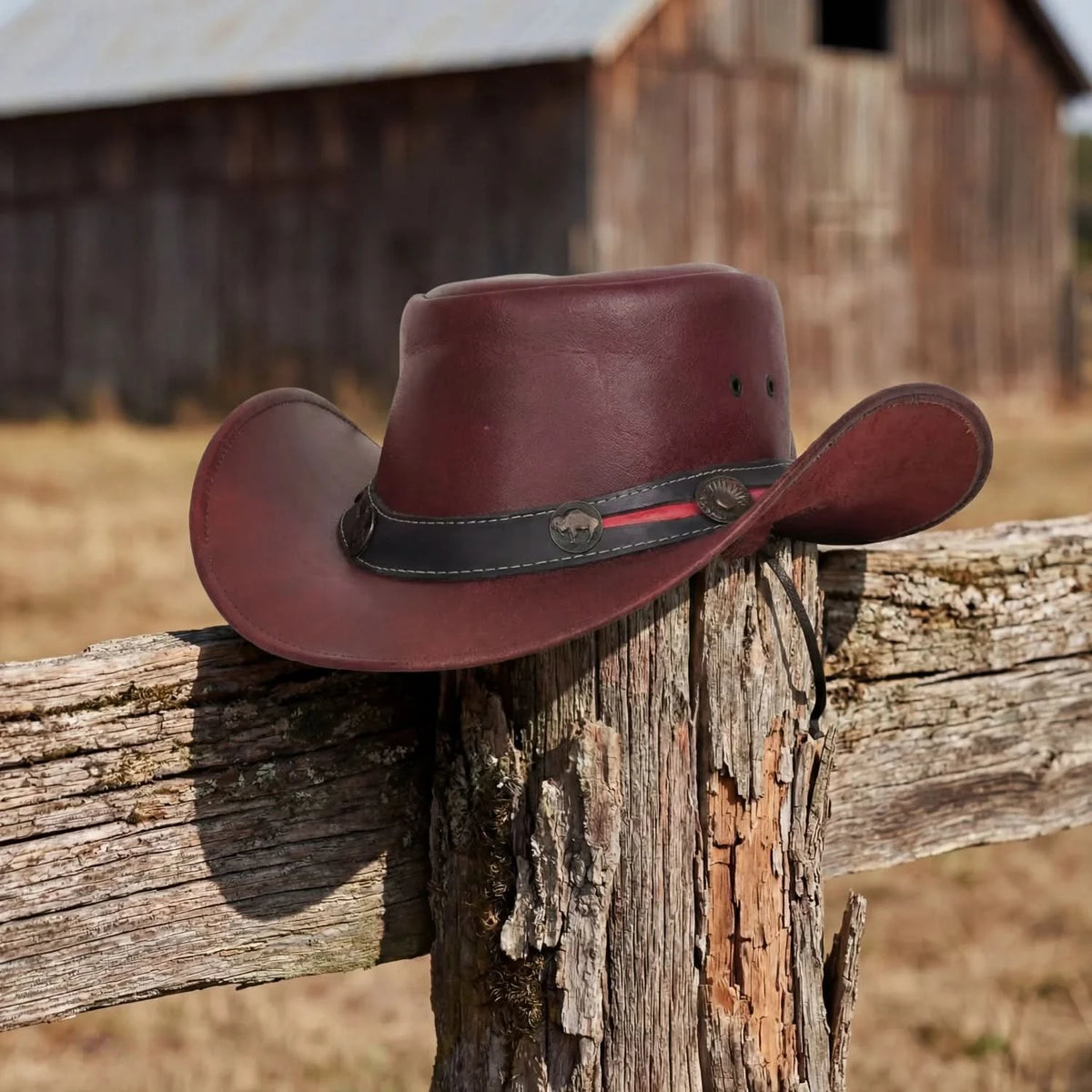 Ruby Maverick- Men’s Leather Hat