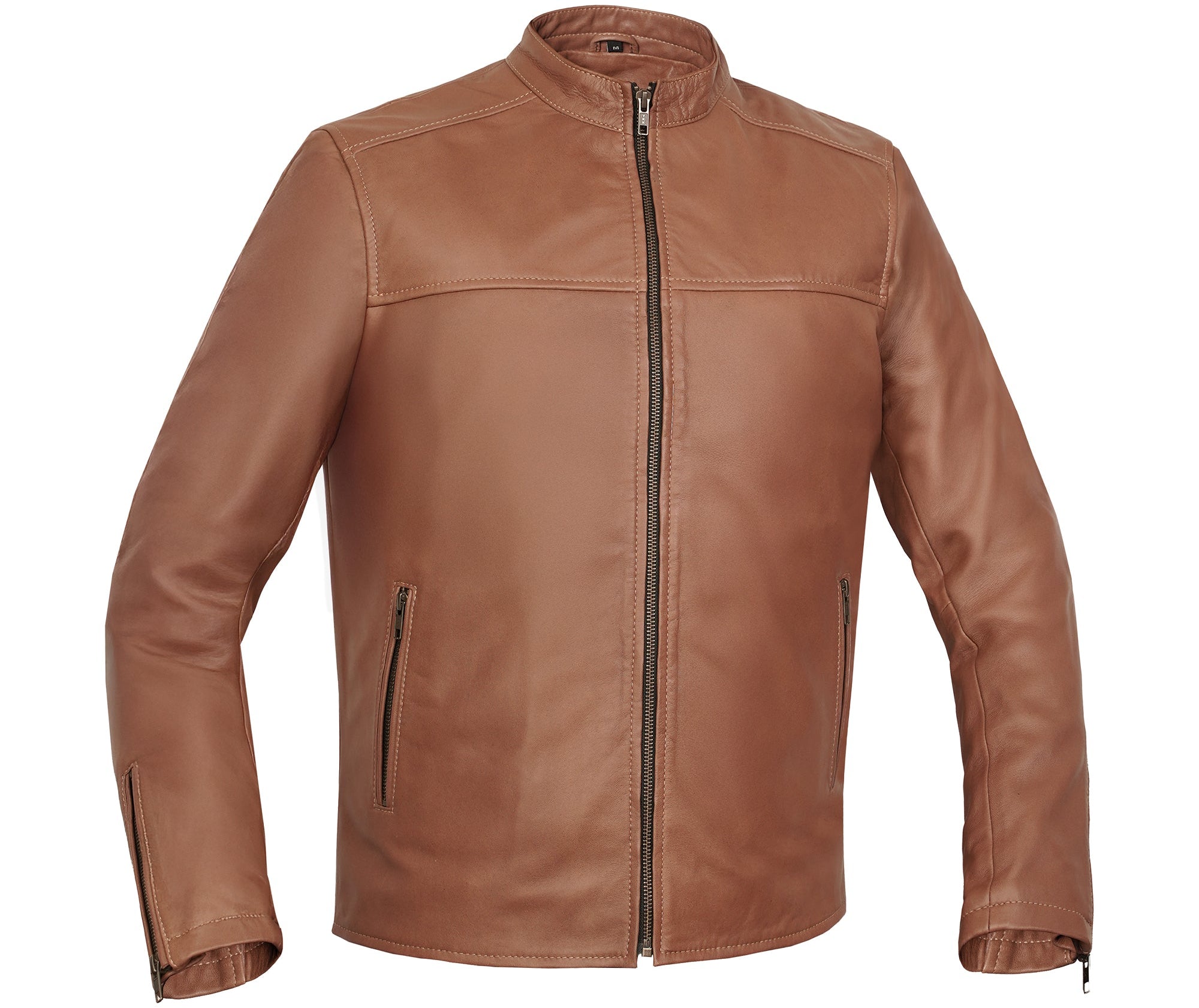 Sahara™ Men's Brown Fashion Leather Jacket