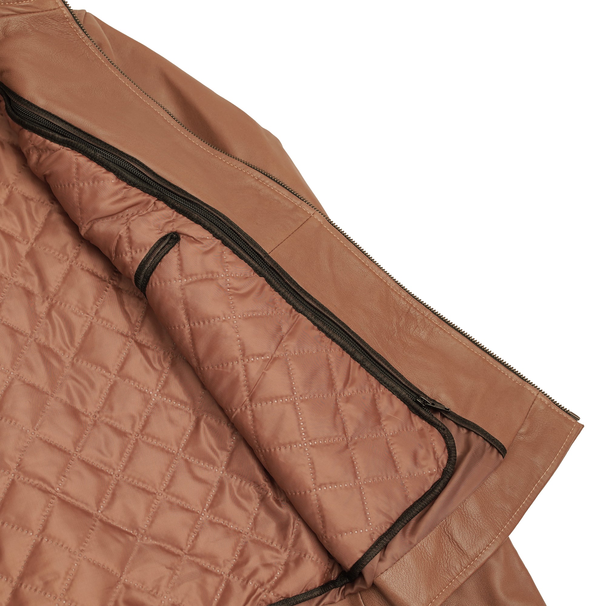 Sahara™ Men's Brown Fashion Leather Jacket