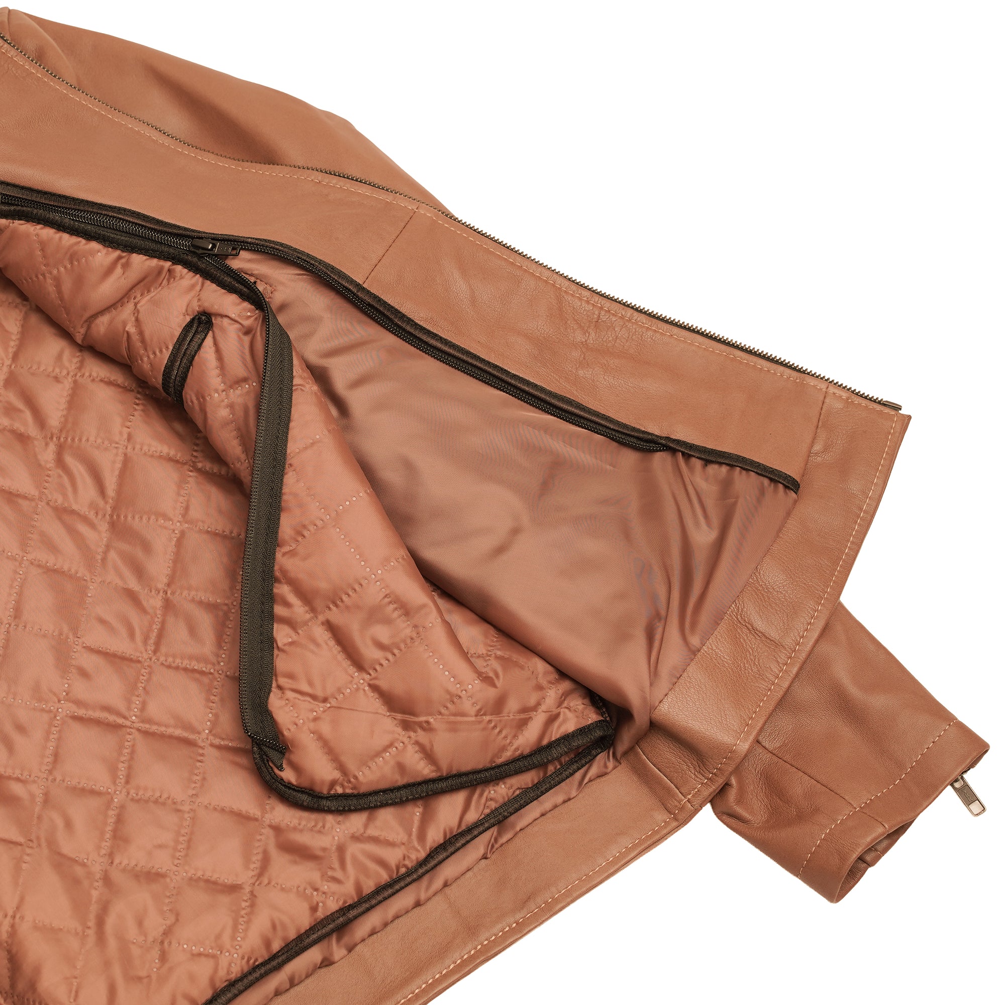 Sahara™ Men's Brown Fashion Leather Jacket