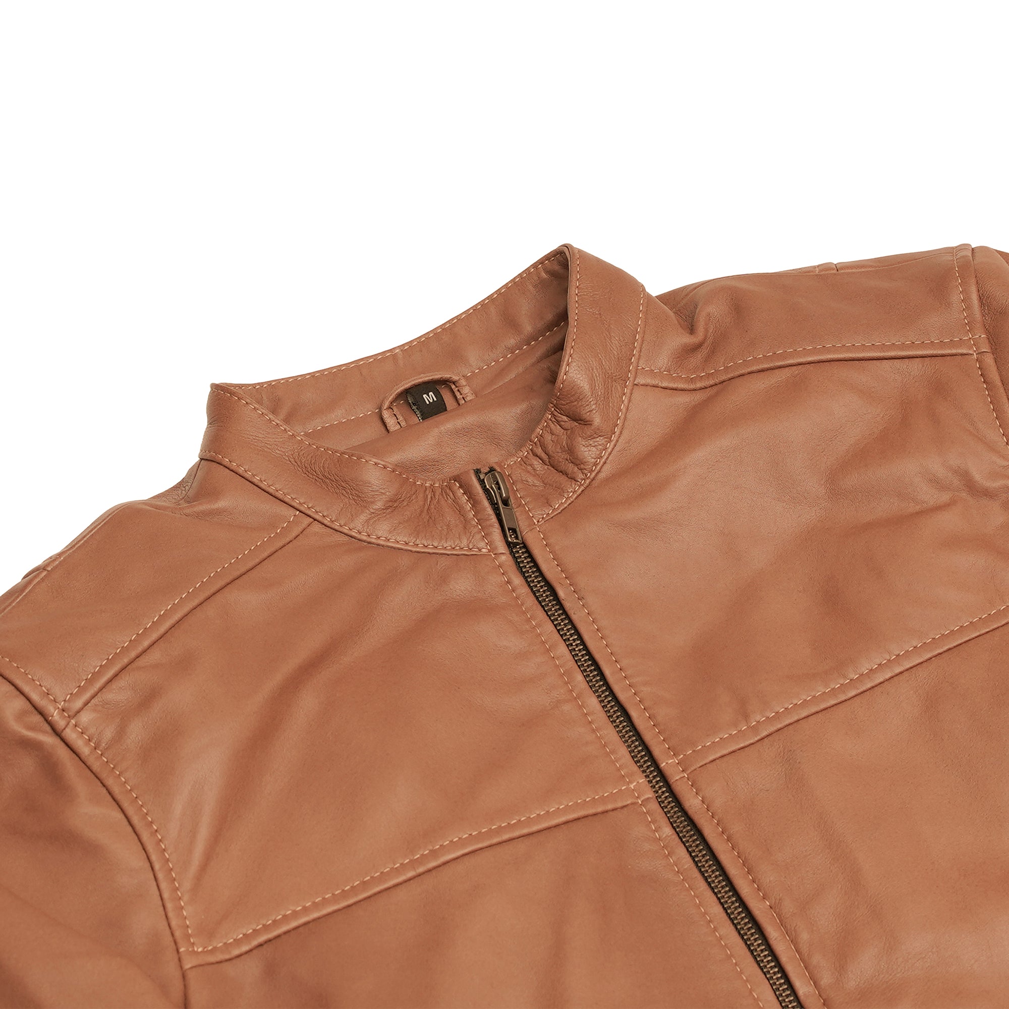 Sahara™ Men's Brown Fashion Leather Jacket