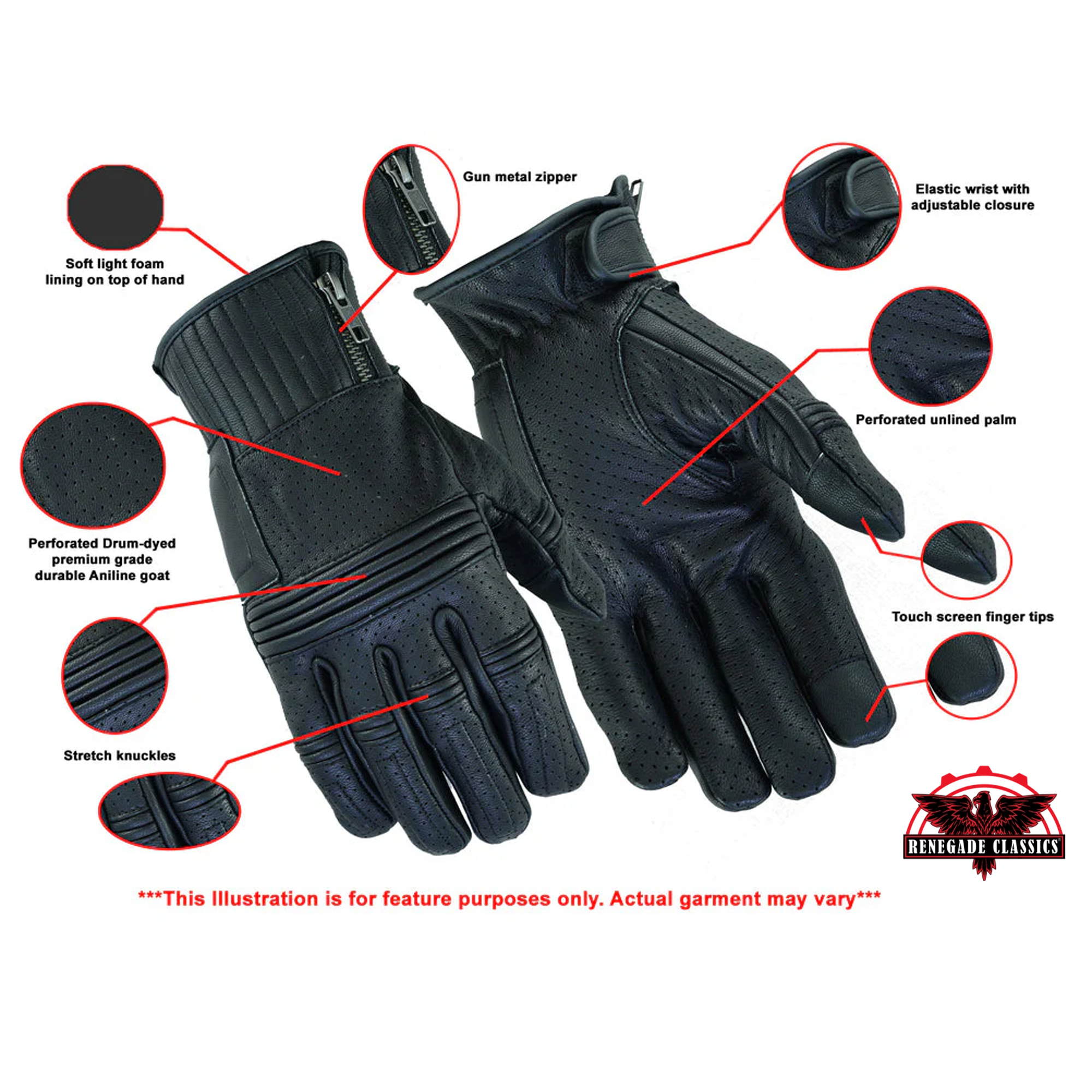 Rustic Road™ Men's leather  gloves