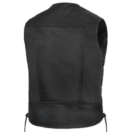 Homestead Men's Leather Motorcycle Vest