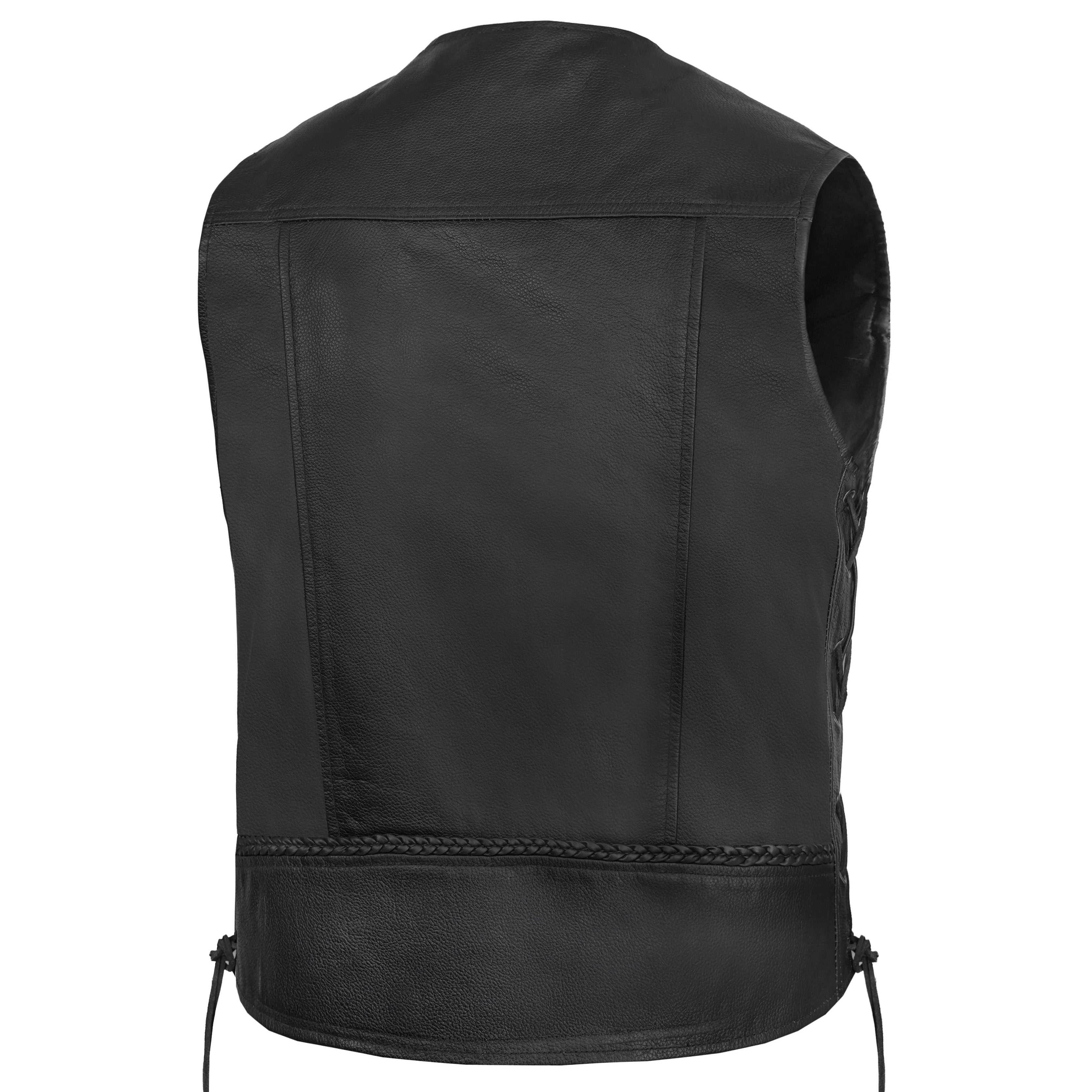 Homestead Men's Leather Motorcycle Vest