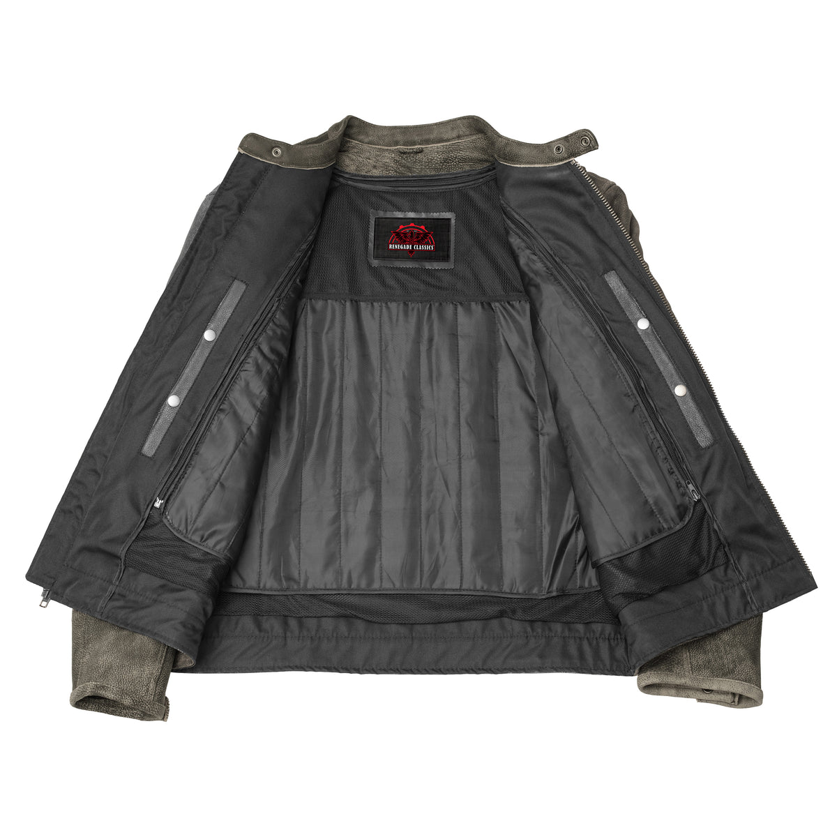 Ruston™ Men's Leather Motorcycle Jacket