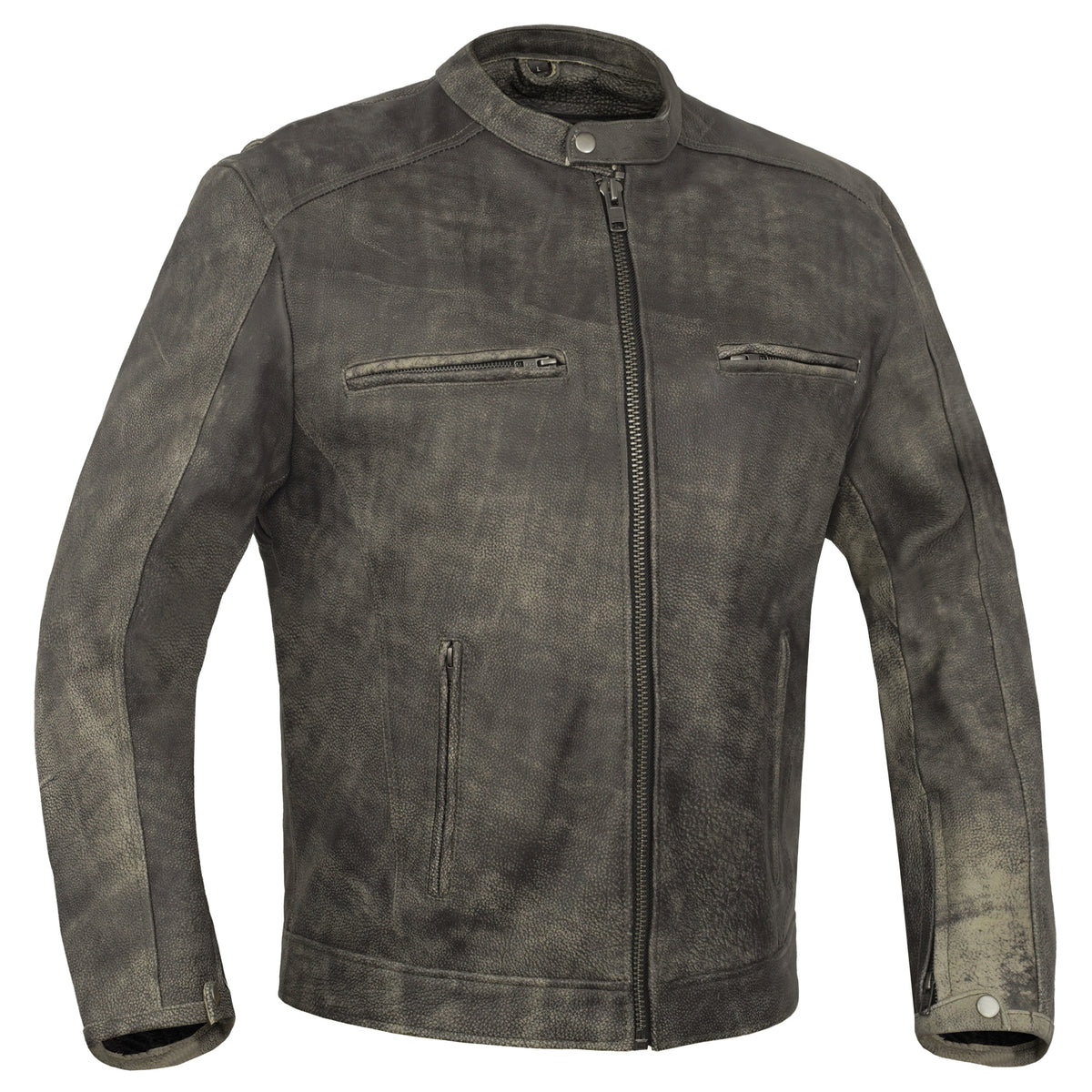 Ruston™ Men's Leather Motorcycle Jacket