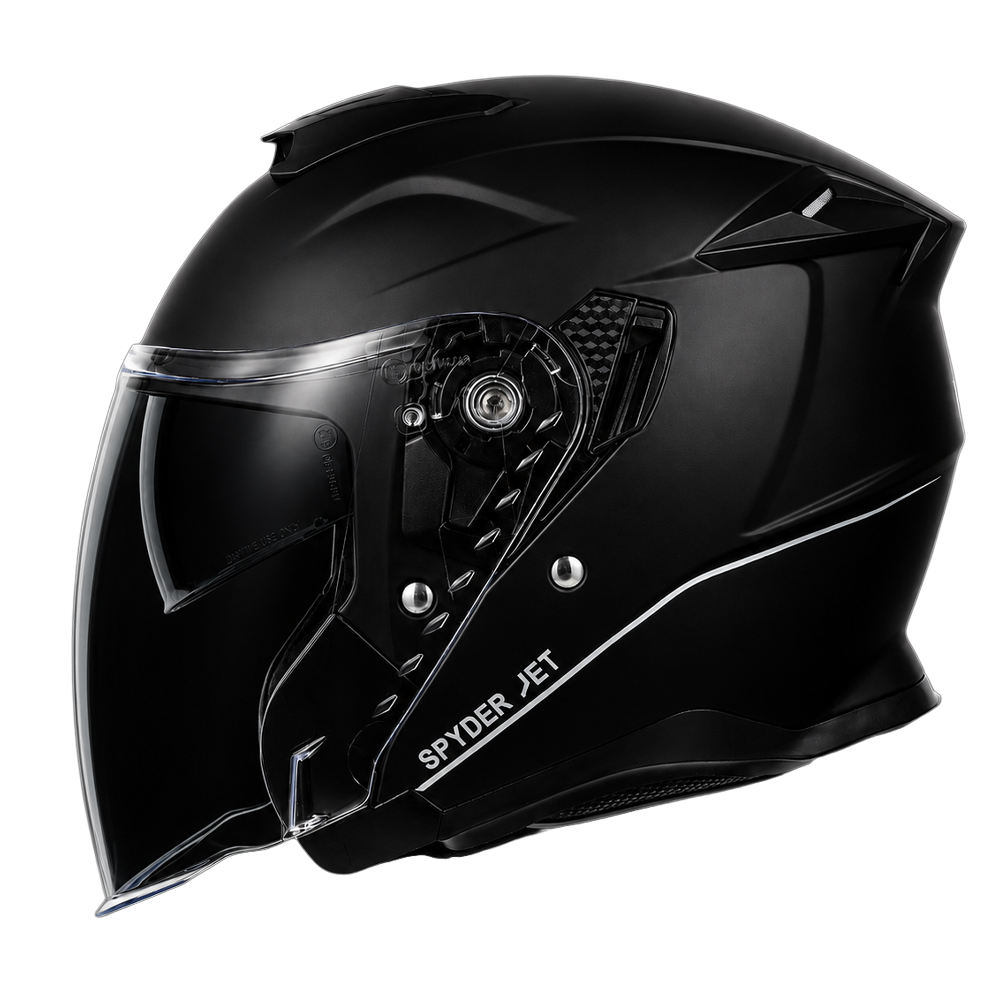D.O.T. & ECE Daytona Spyder Jet- Dull Black