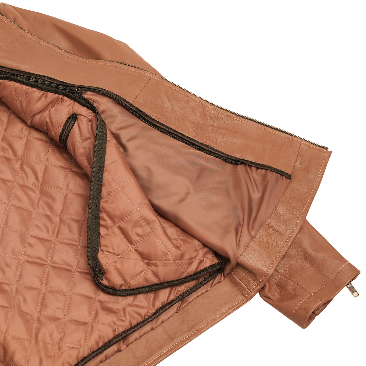 Sahara™ Men's Leather Motorcycle Jacket