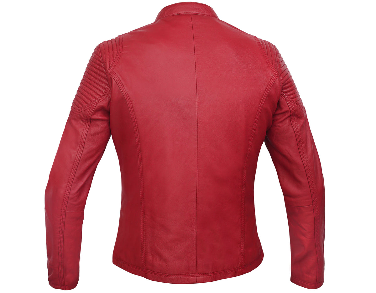 Scarlet Rider™ Women's Leather Motorcycle Jacket