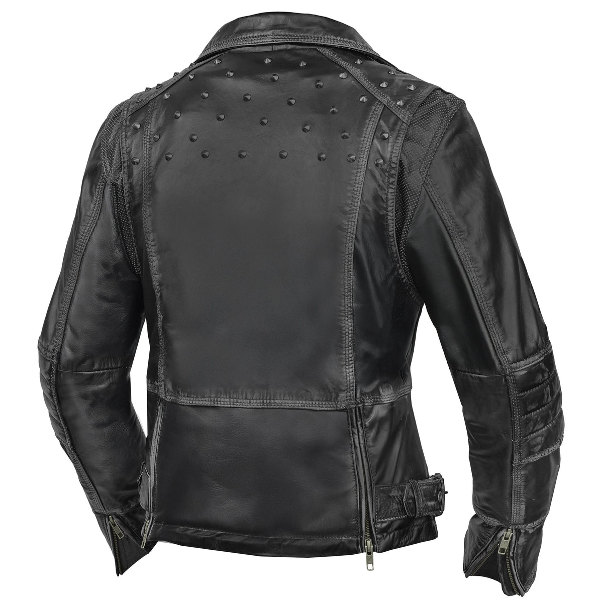 Shadow Stud Women’s Leather Motorcycle Jacket