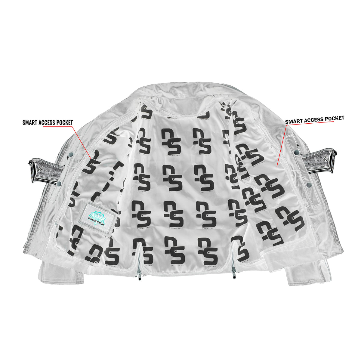 Shadow Stud Women’s Leather Motorcycle Jacket