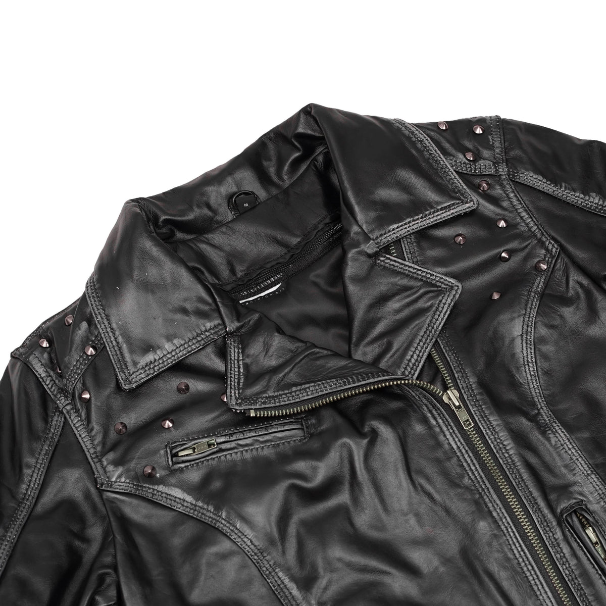 Shadow Stud Women’s Leather Motorcycle Jacket