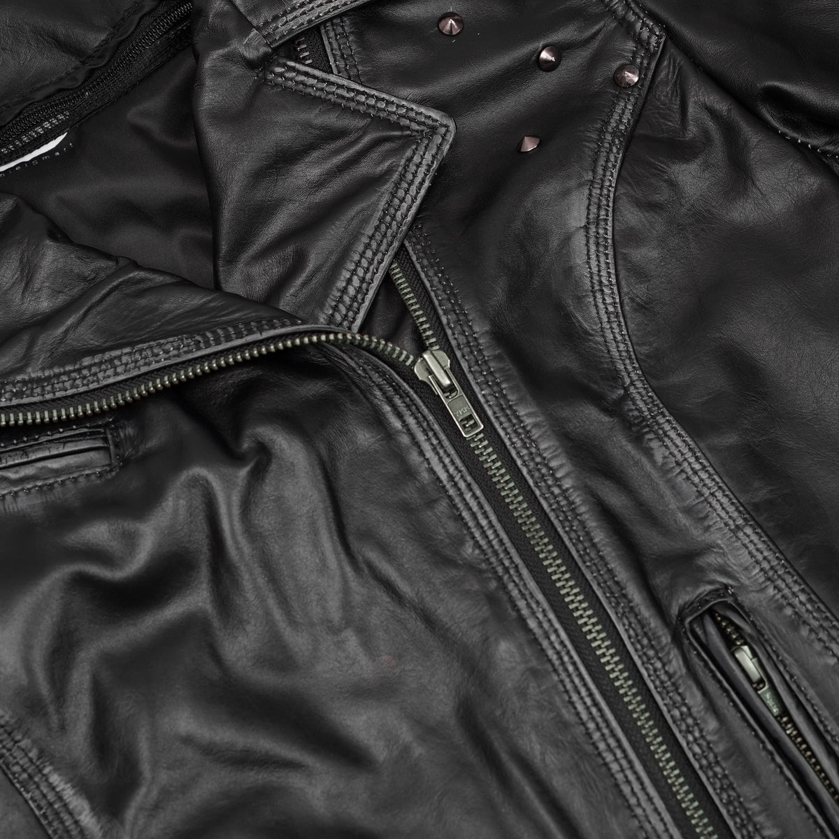 Shadow Stud Women’s Leather Motorcycle Jacket