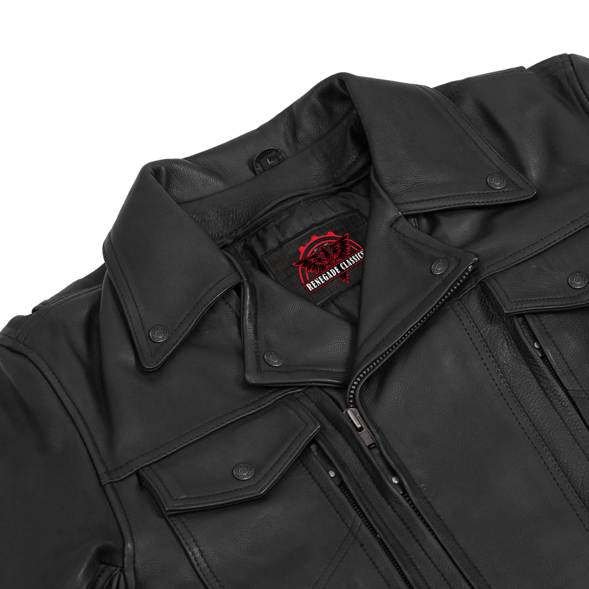 ShadowRider - Men's Leather Motorcycle Jacket