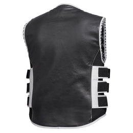 Zephyra Womens Leather Motorcycle Vest