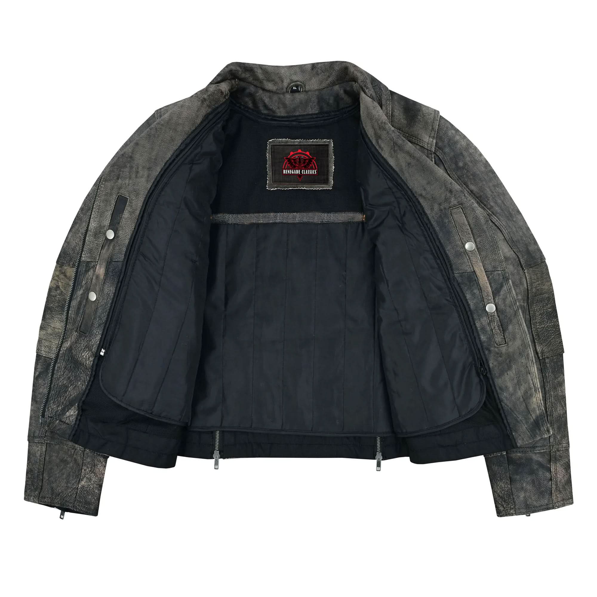 Shen™ Antique Brown Women's Leather Motorcycle Jacket