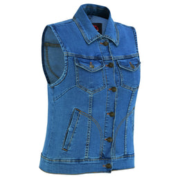 Sierra™ Womens Denim Motorcycle Vest