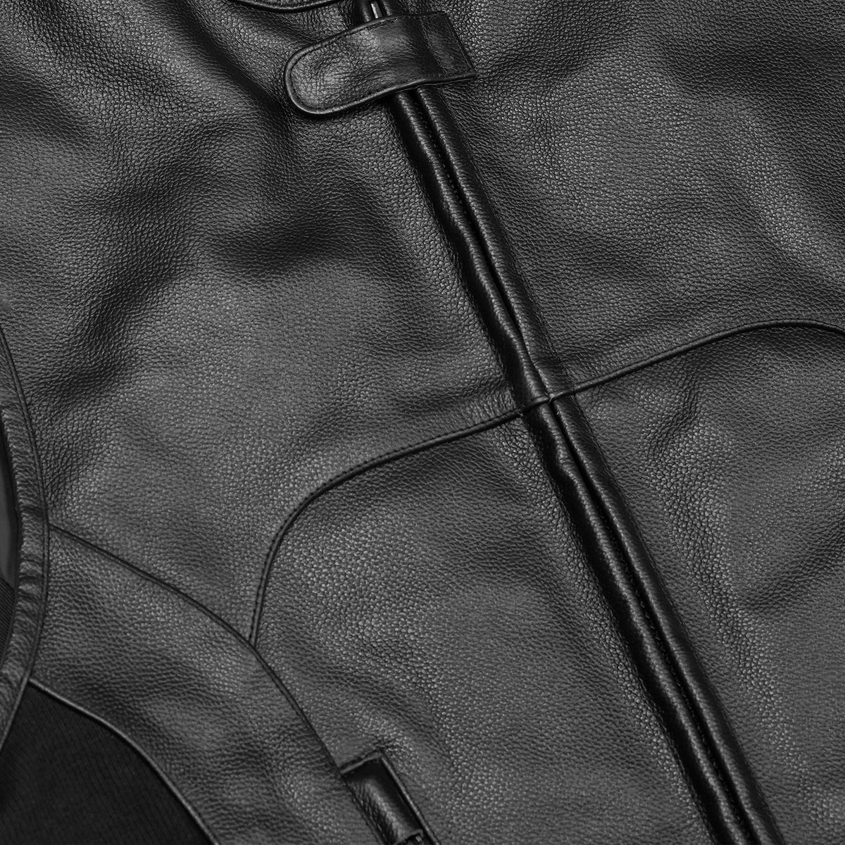 Silent Strike™ Mens Leather Motorcycle Vest