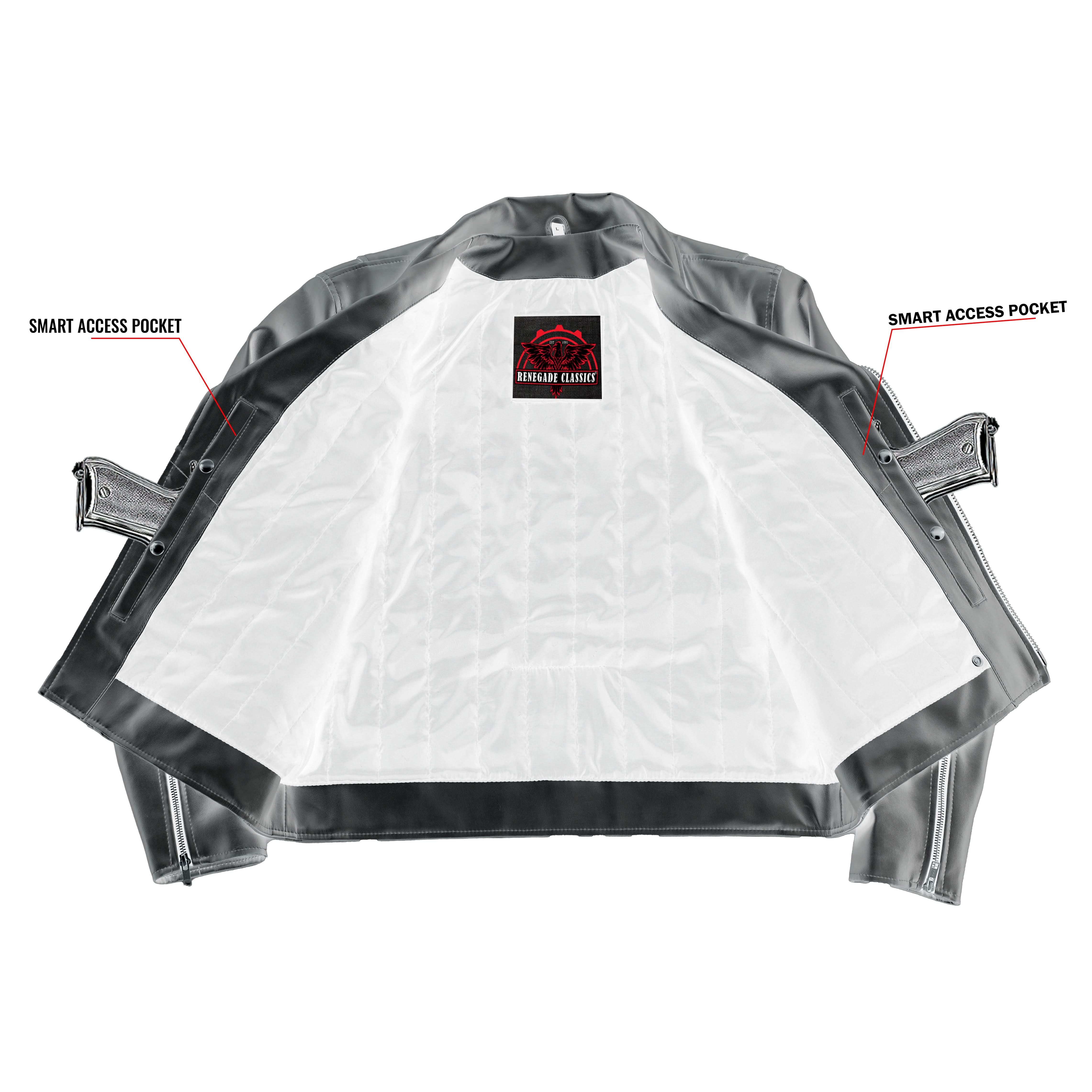 Iron Phantom™ Men’s Faux Leather Motorcycle Jacket