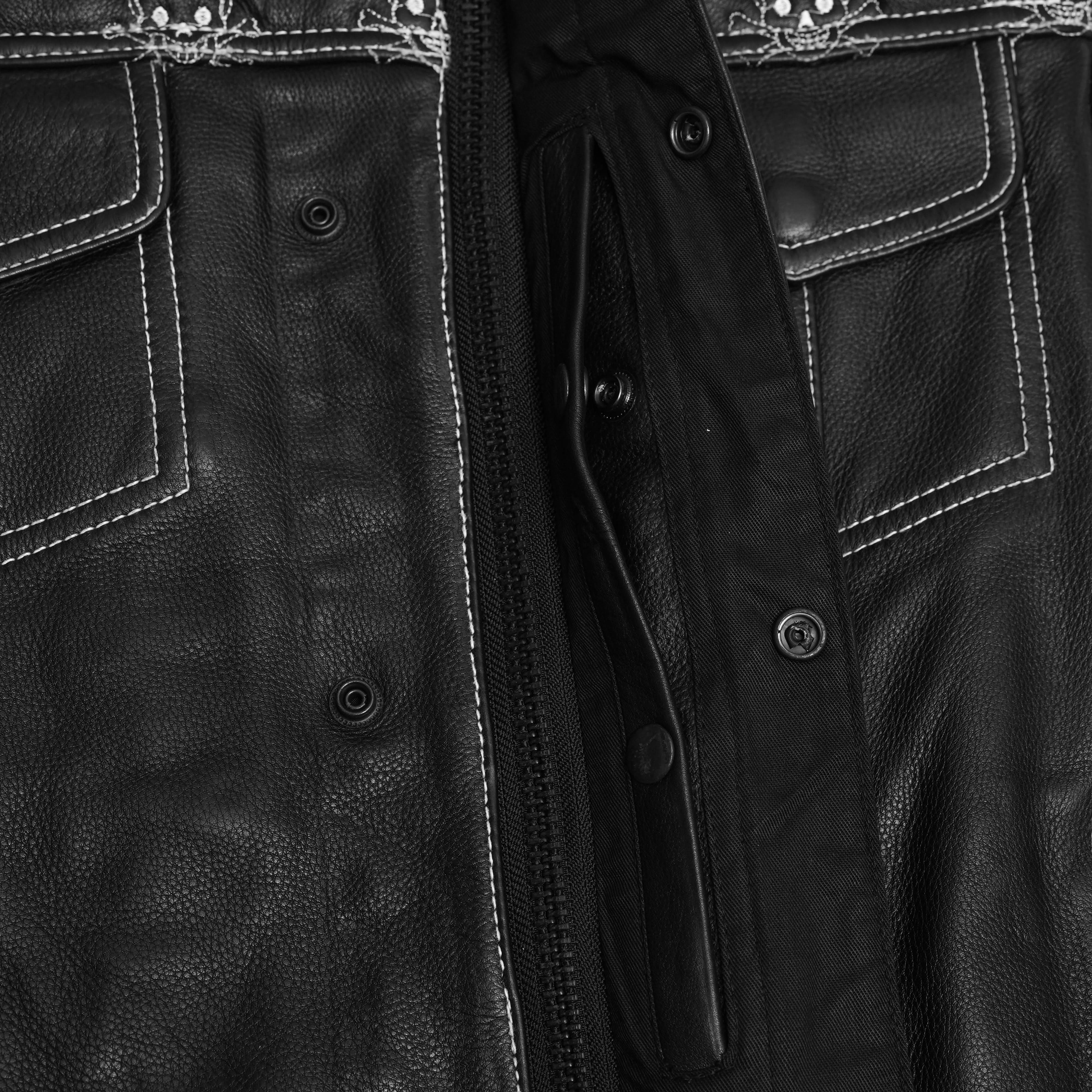 Dustin Men's Leather Motorcycle Vest