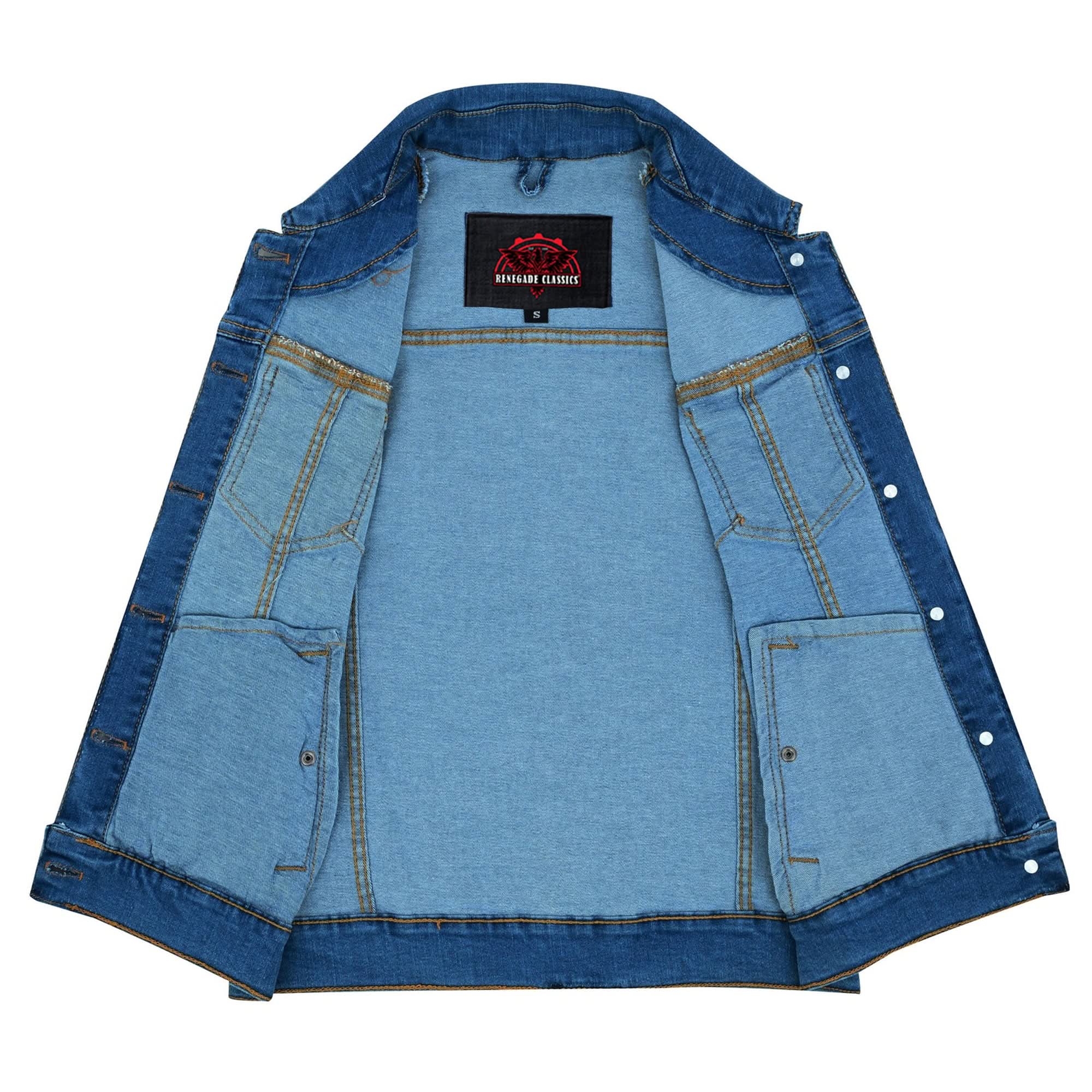 Skyline Blue womens denim vest 6