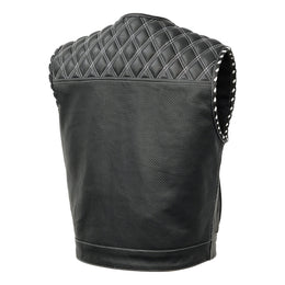 Blaze Lowcut Chrome Phantom Men's Leather Vest