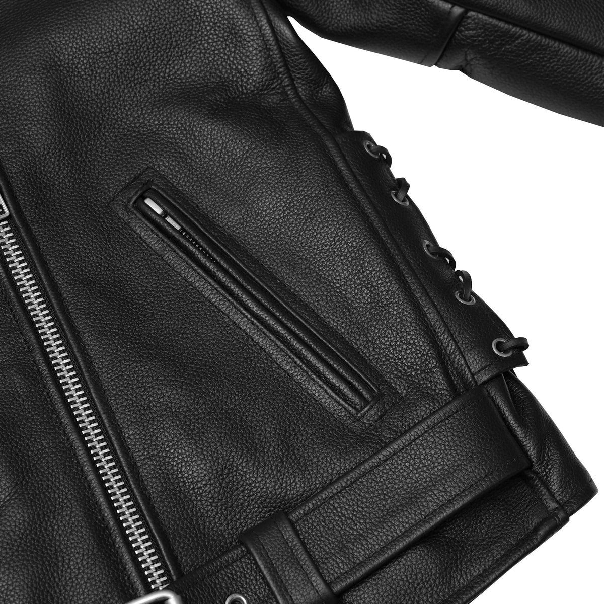 SpeedMoto™ Women's Leather Motorcycle Jacket
