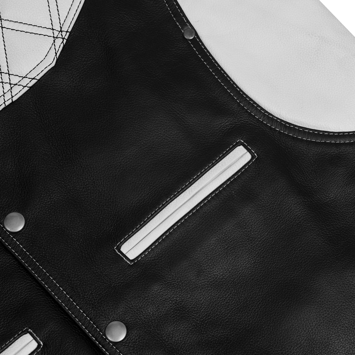 Splitline Mens Leather Motorcycle Vest