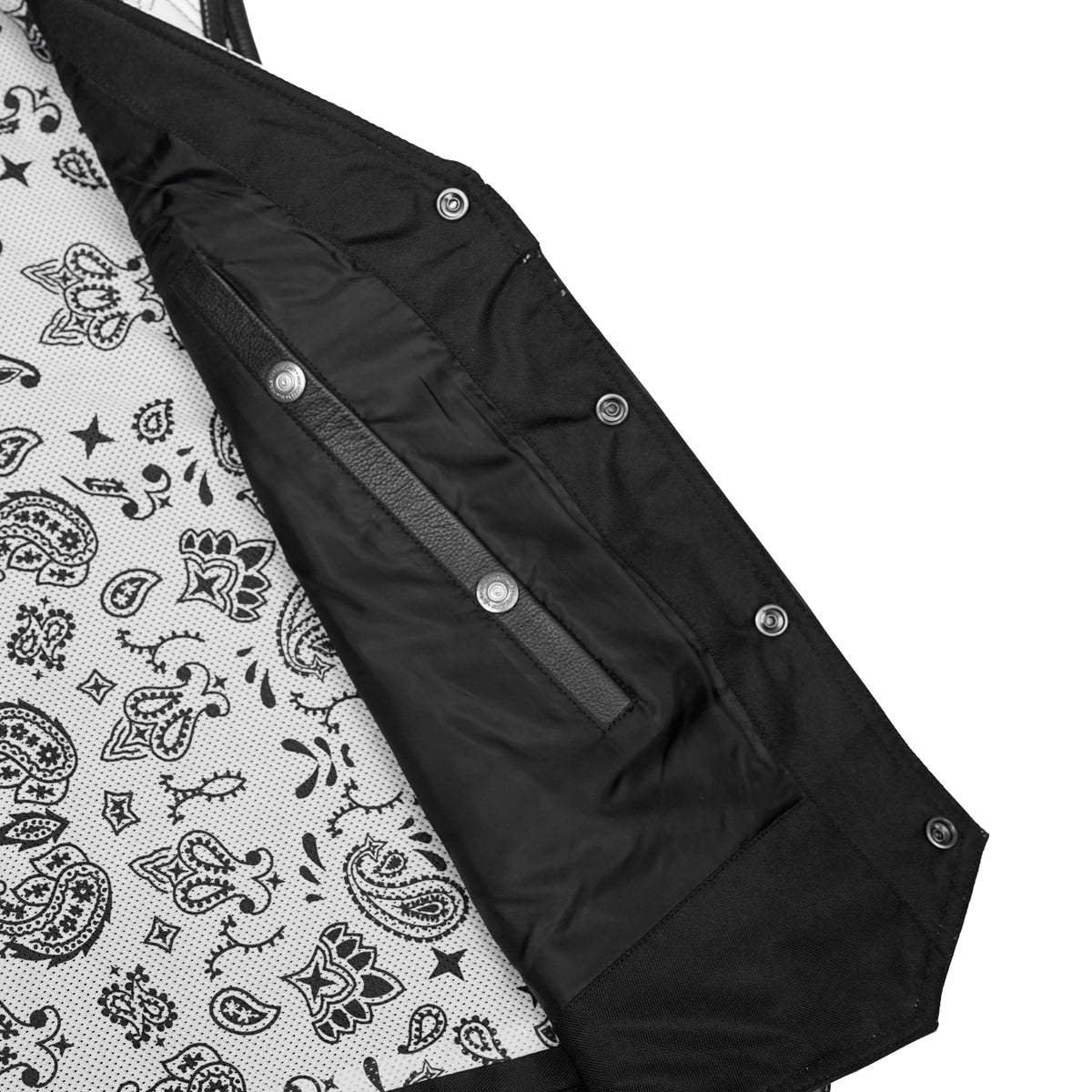 Splitline Mens Leather Motorcycle Vest