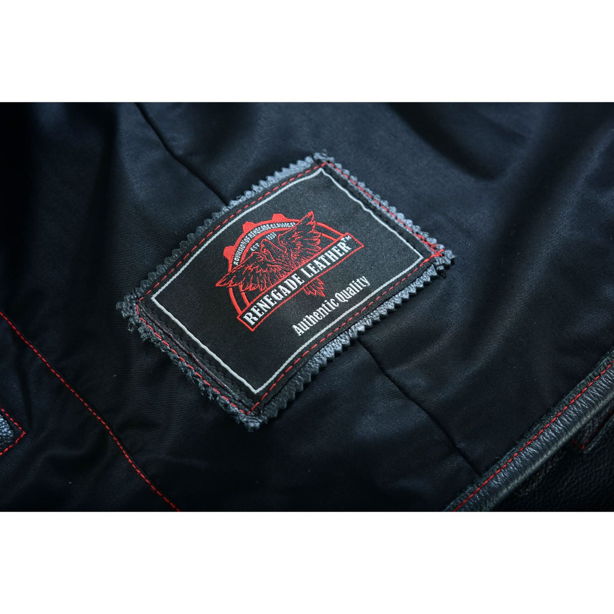 Star-Spangled Mens Motorcycle Leather Vest