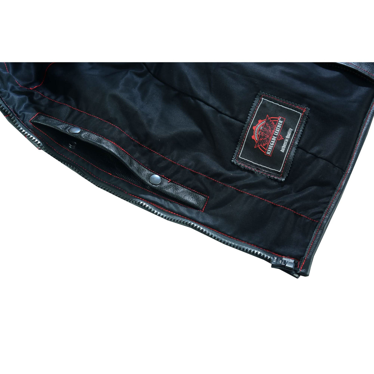 Star-Spangled Mens Motorcycle Leather Vest