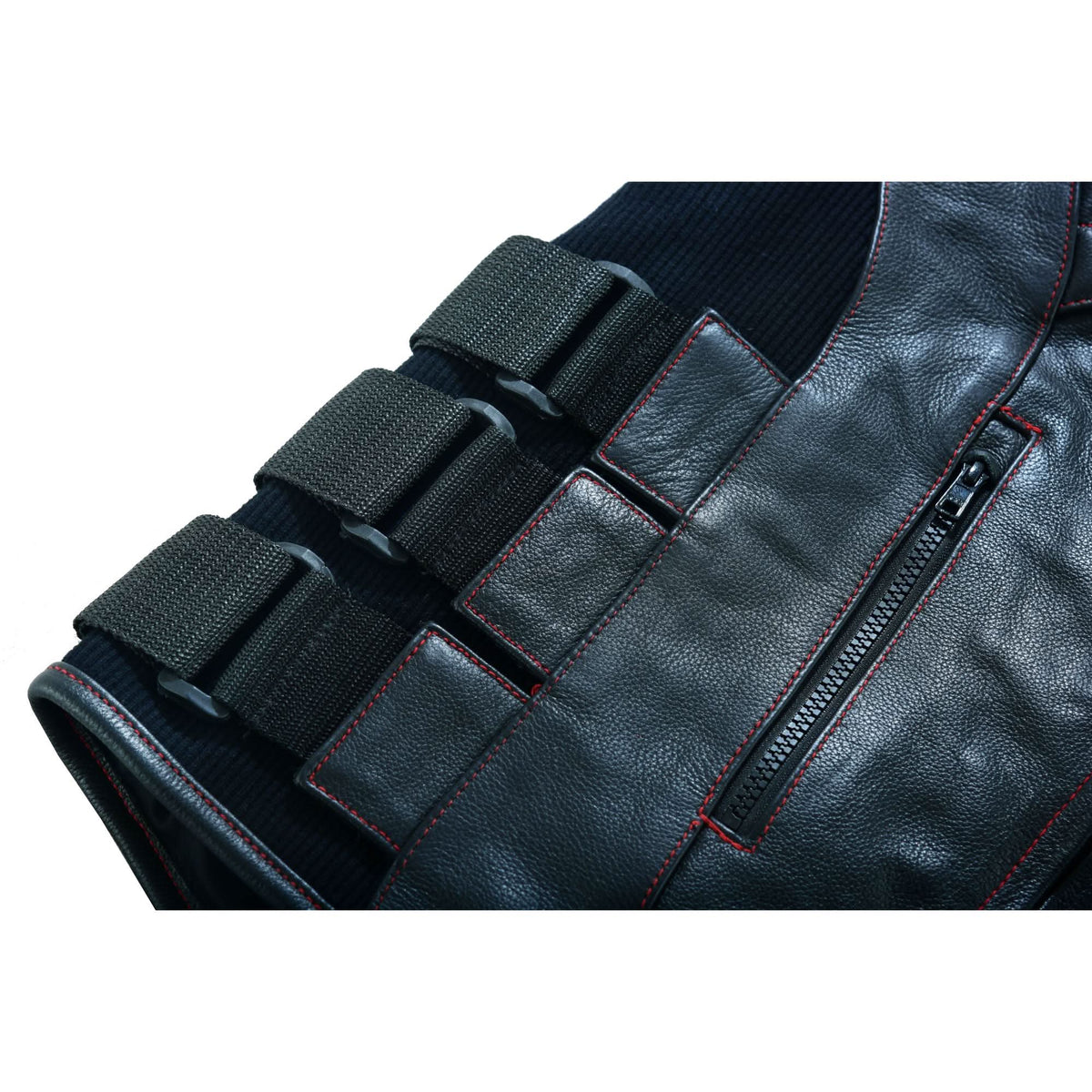 Star-Spangled Mens Motorcycle Leather Vest
