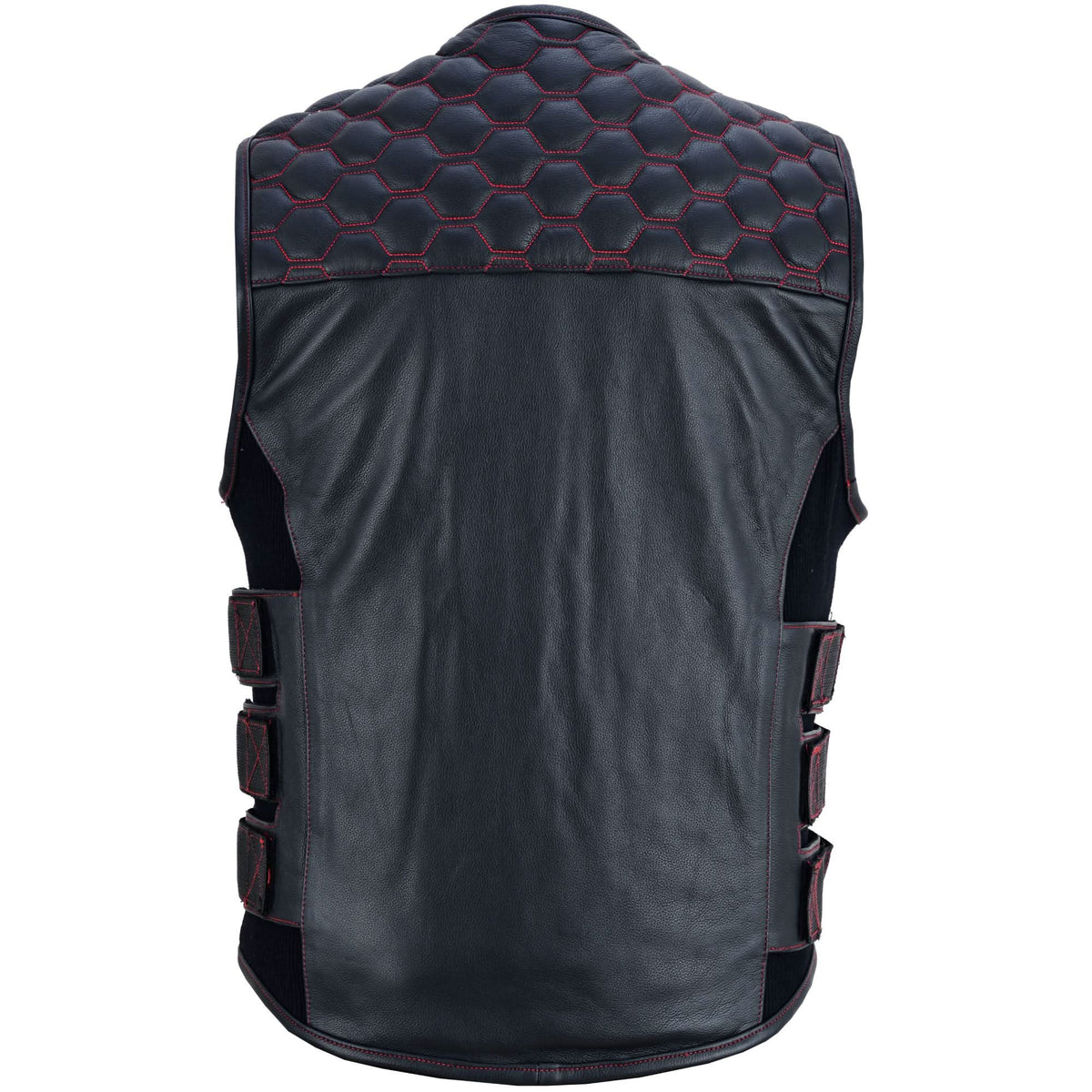 Star-Spangled Mens Motorcycle Leather Vest