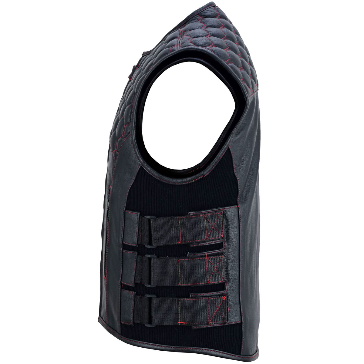 Star-Spangled Mens Motorcycle Leather Vest