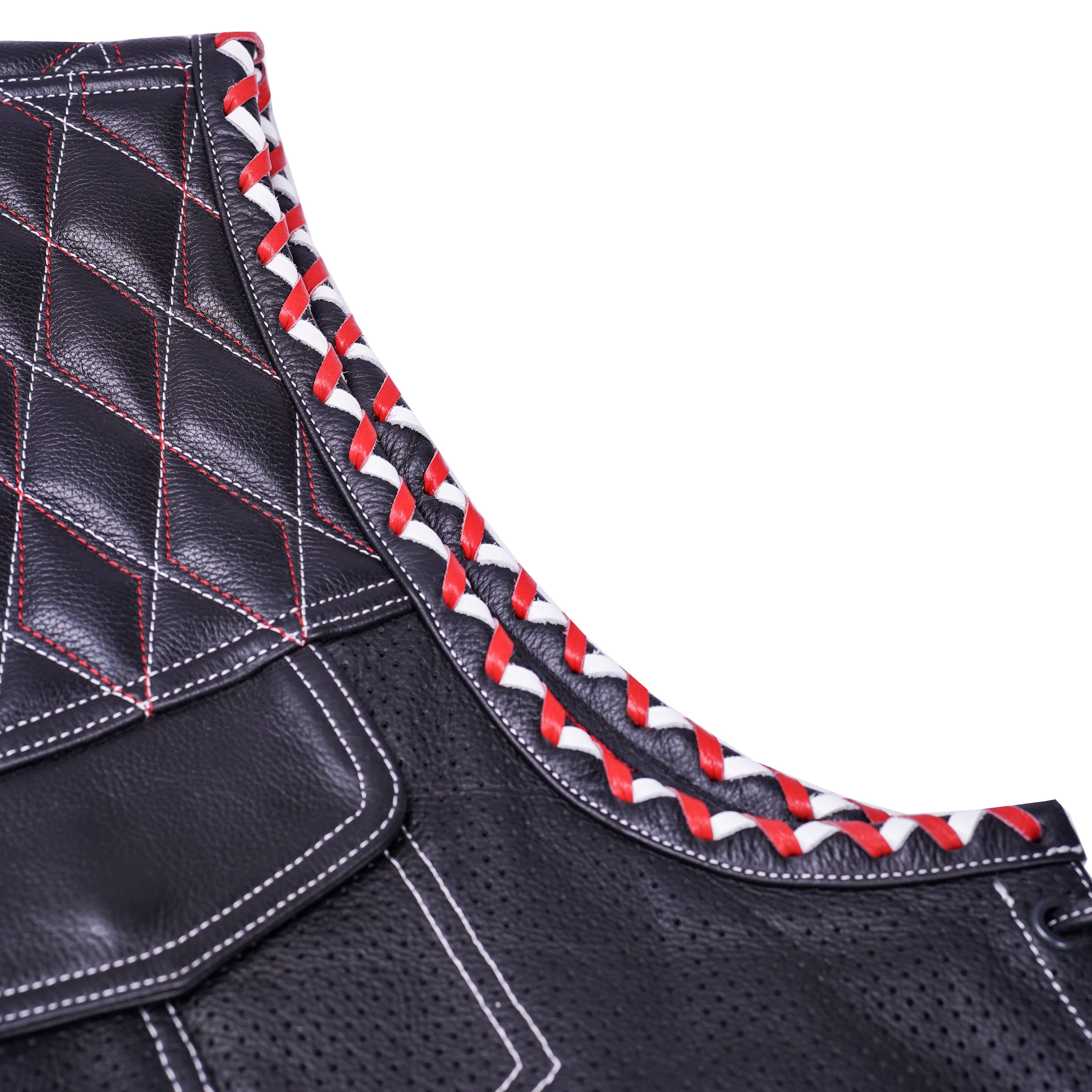 Throtlex Mens Leather Motorcycle Vest