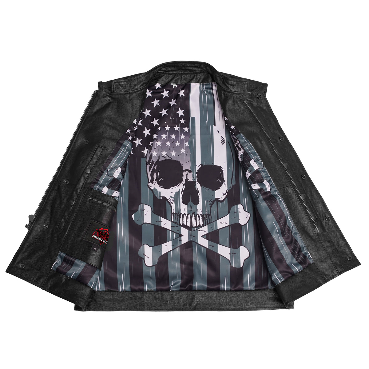 Stockyard™ Mens Leather Motorcycle Vest