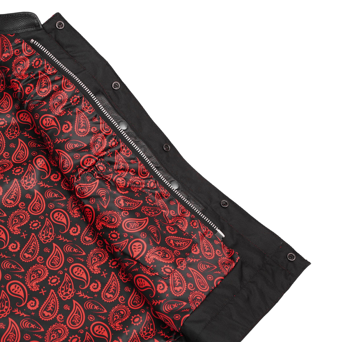 Stonewolf Mens Low Cut Leather Motorcycle Vest