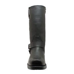 StormGuard Men's black Leather biker boots