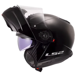 Strobe II Solid Modular Motorcycle Helmet W/ SunShield Matte Black