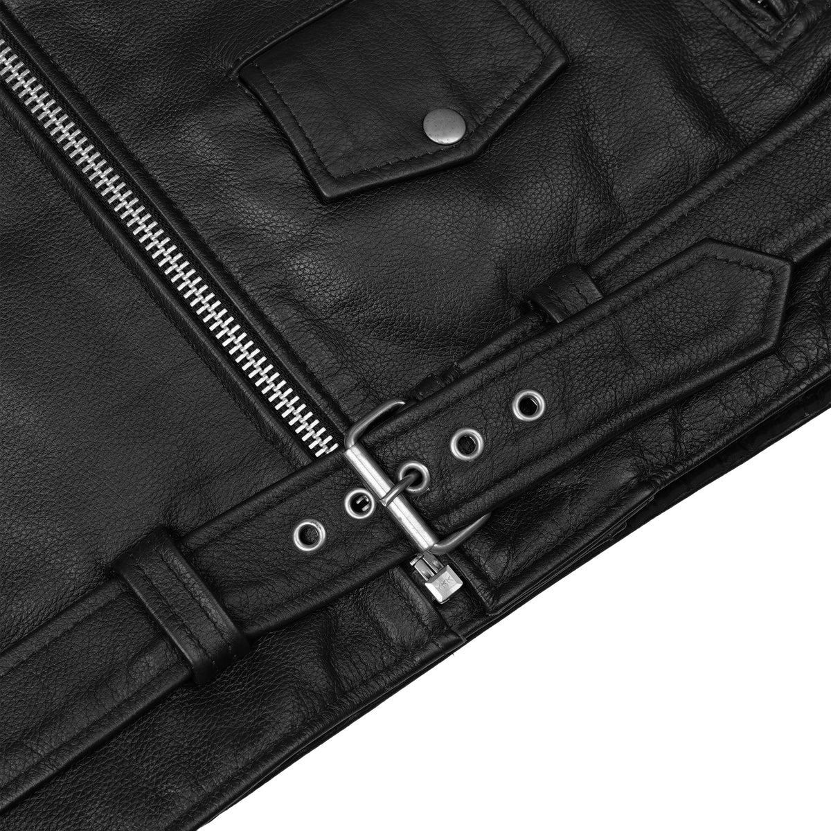 Super Arnold™ Men's Leather Motorcycle Jacket