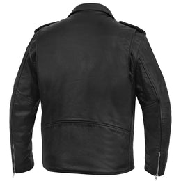 Super Arnold™ Men's Leather Motorcycle Jacket