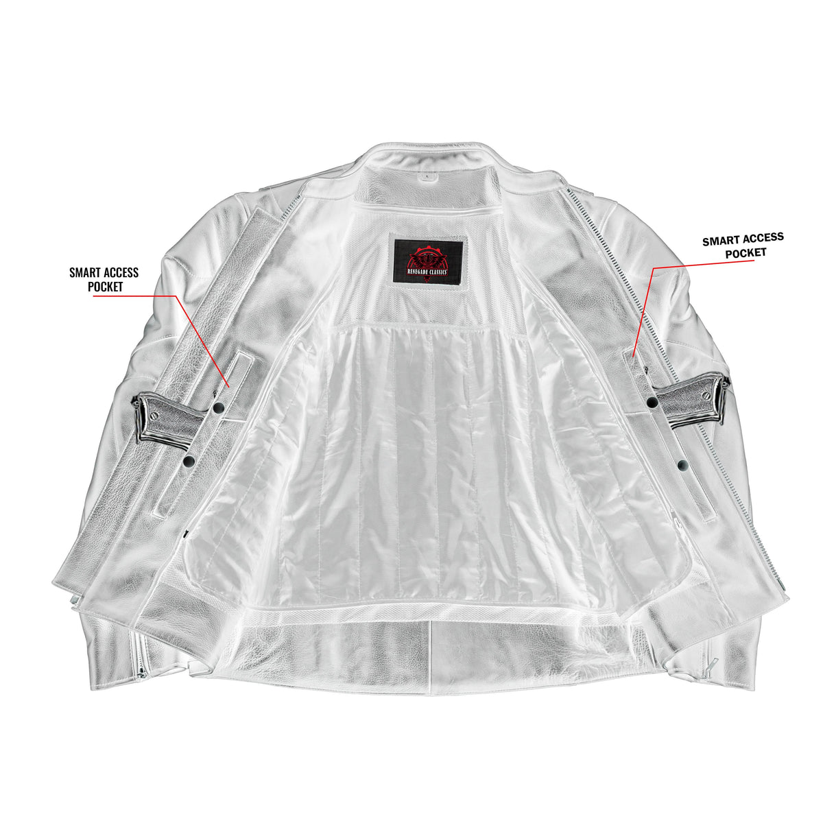 Tarmac Mens Leather Motorcycle Jacket