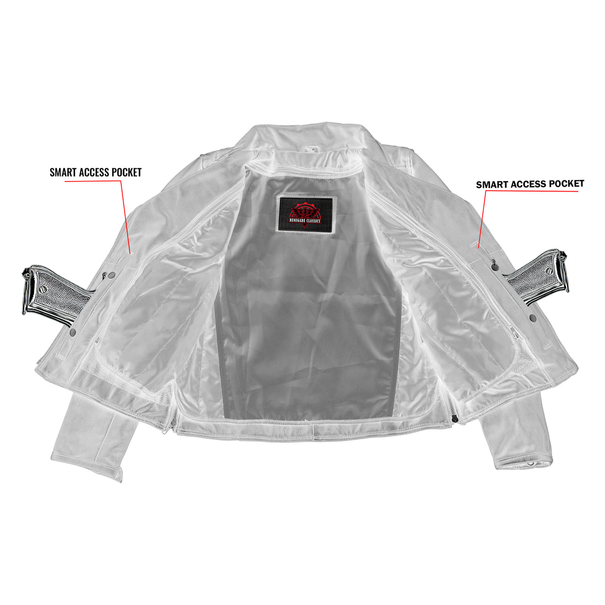 Tempest Women's Leather Motorcycle Jacket