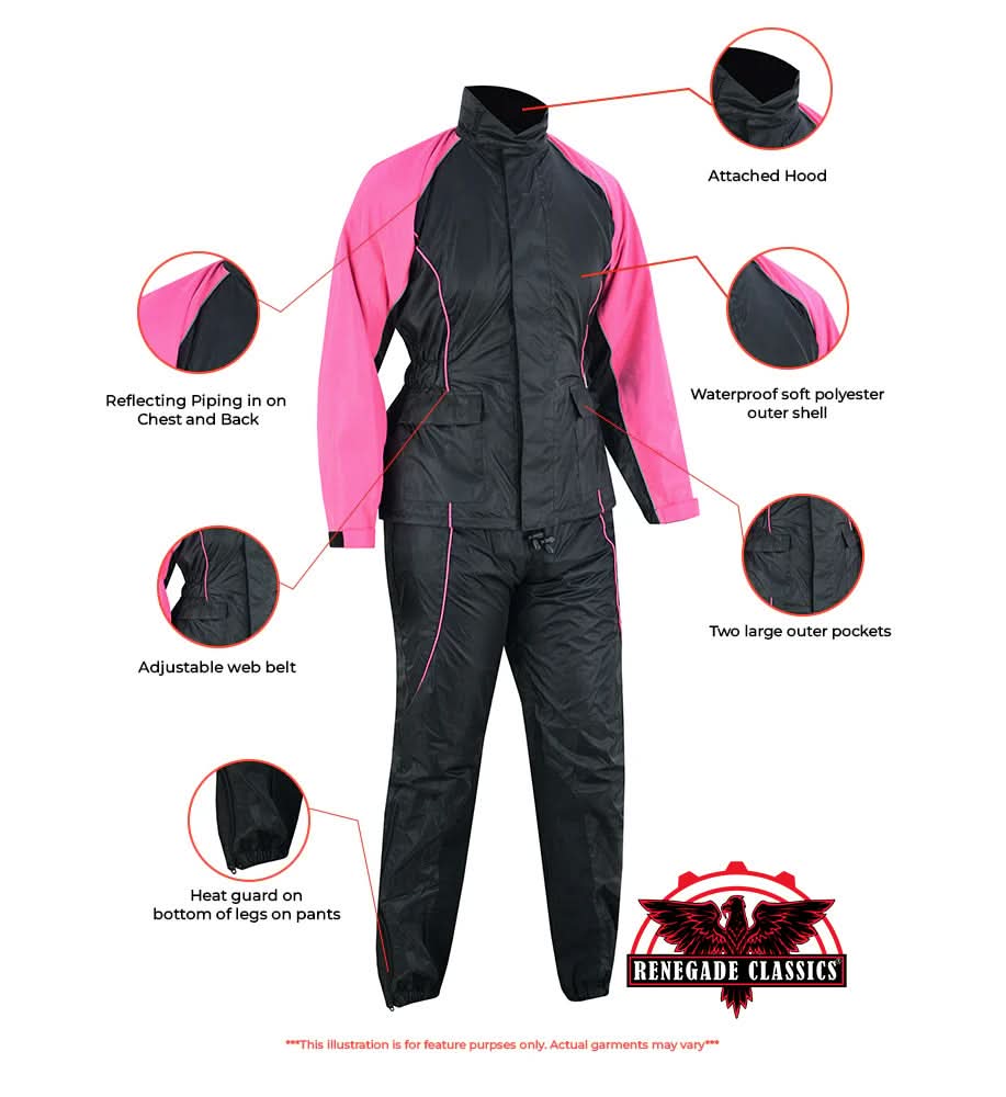 ThunderPink Pro Women's Rain Suit (Hot Pink)