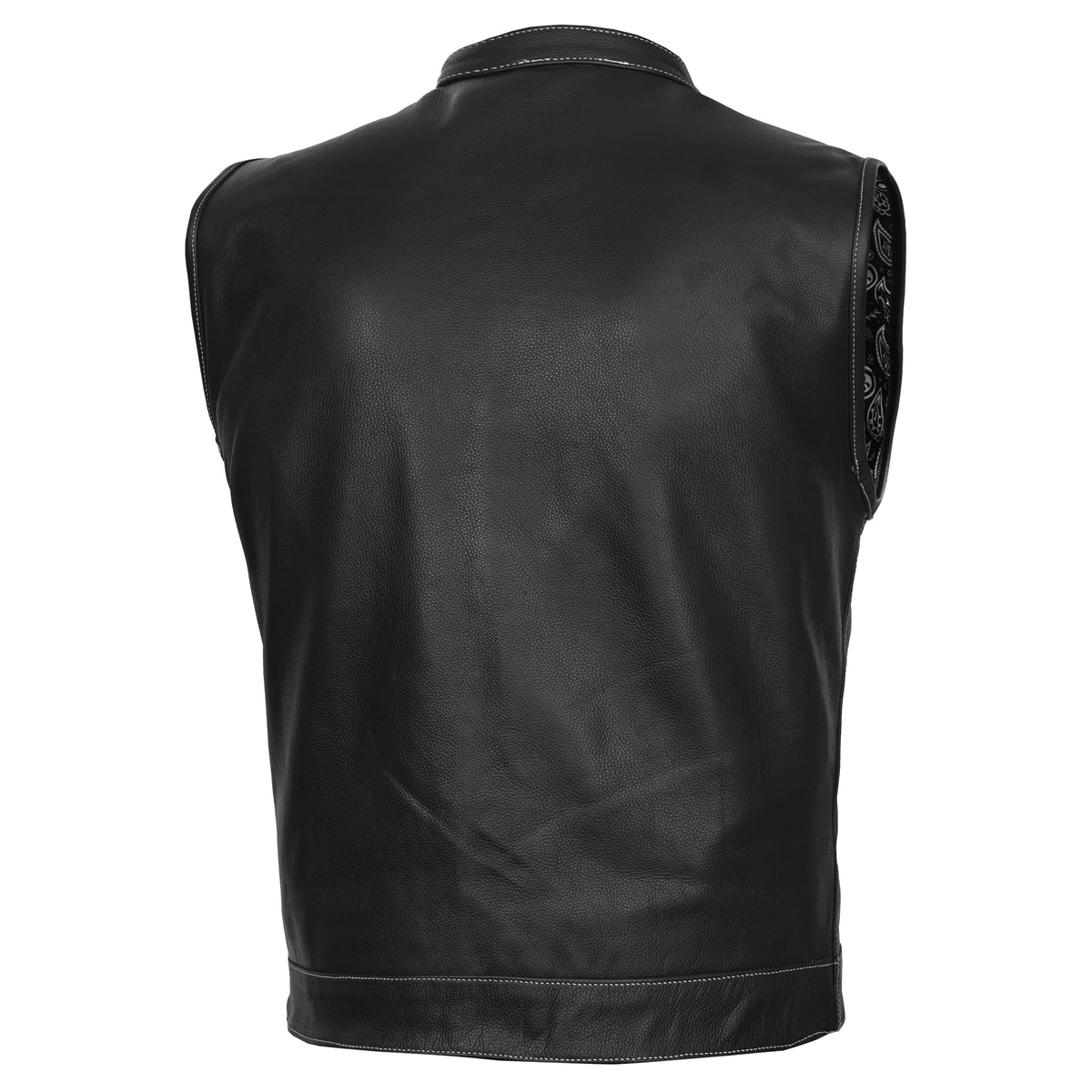 TonUp™ Mens Leather Motorcycle Vest