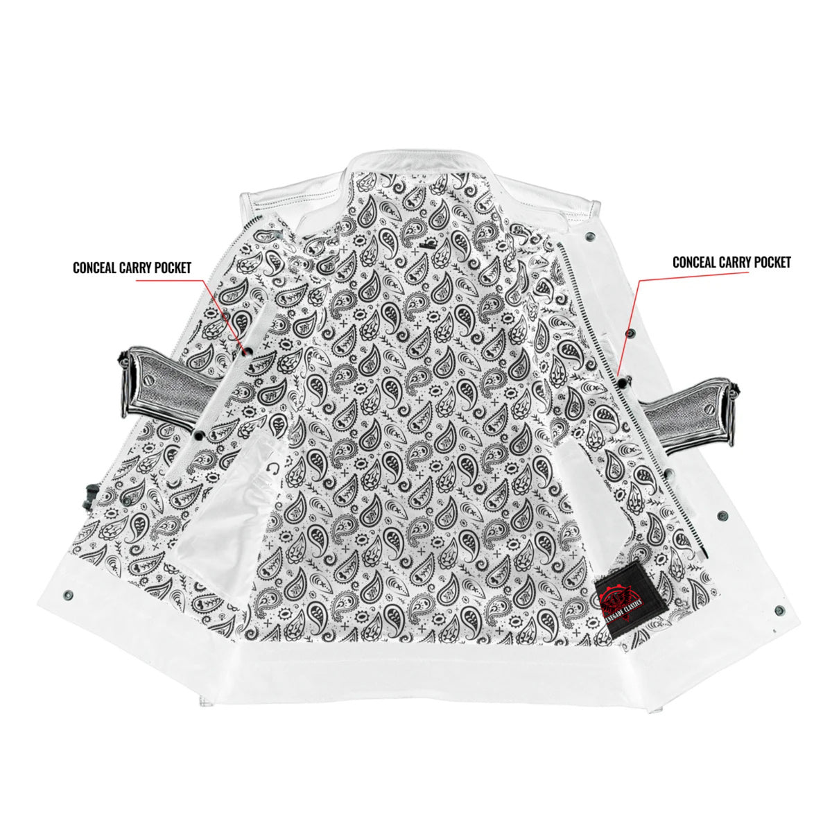 TonUp™ Mens Leather Motorcycle Vest