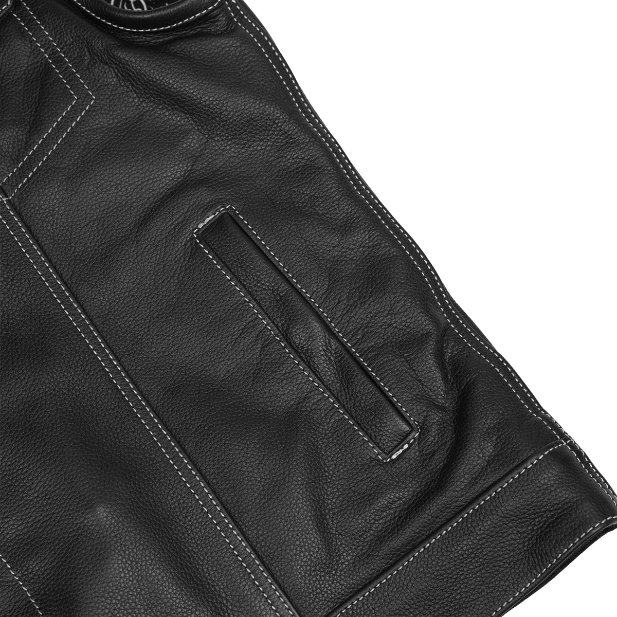 TonUp™ Mens Leather Motorcycle Vest