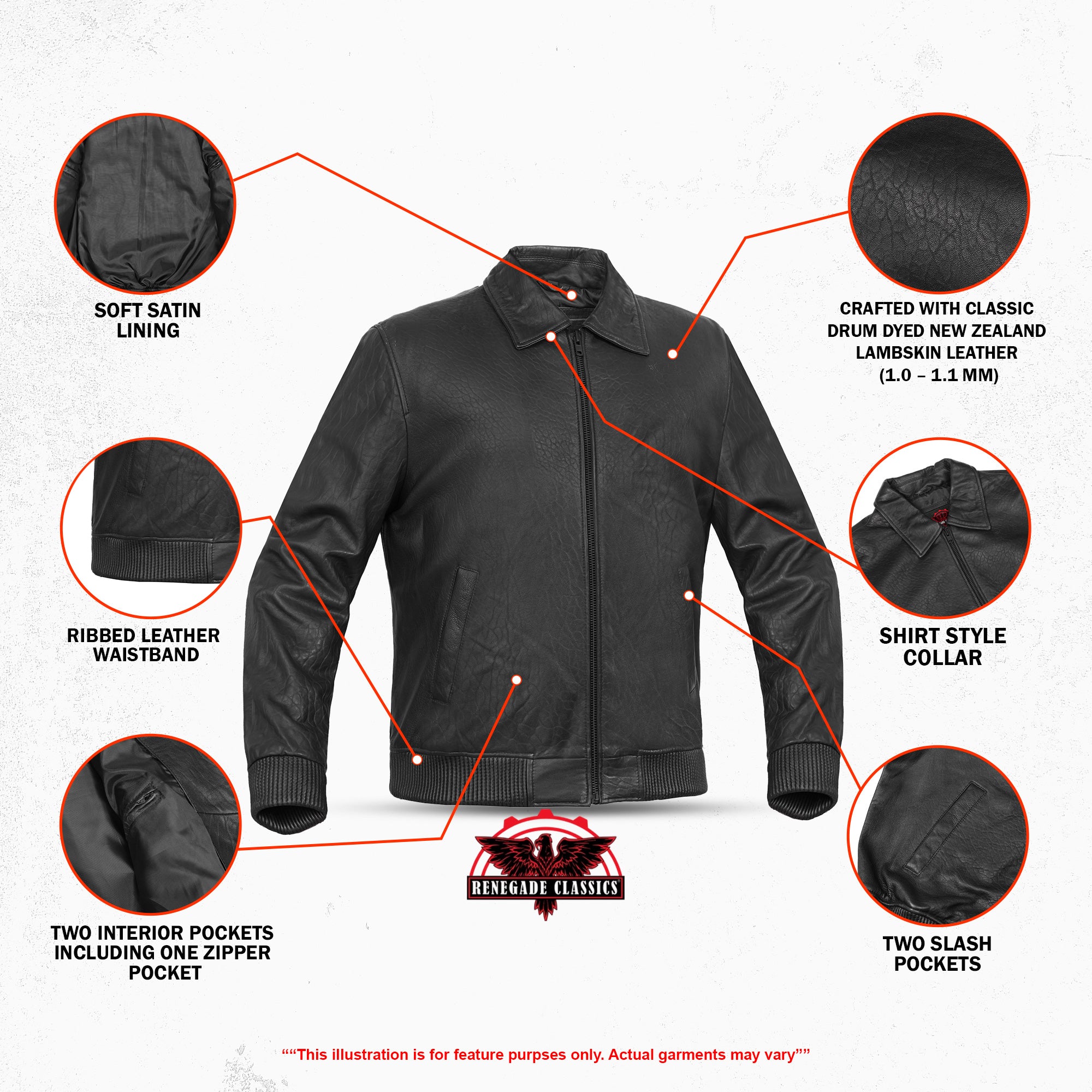 Traveler™ Men's Fashion Black Leather Jacket