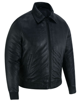 Traveler Men's Fashion Black Leather Jacket Men's Leather Jackets Renegade Classics